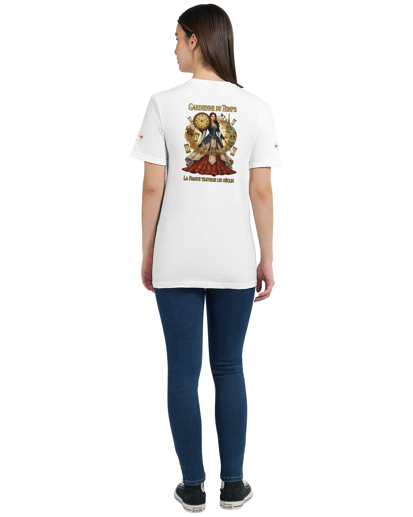 T-shirt Femme Gardienne du Temps - Coton Bio Style Unique
