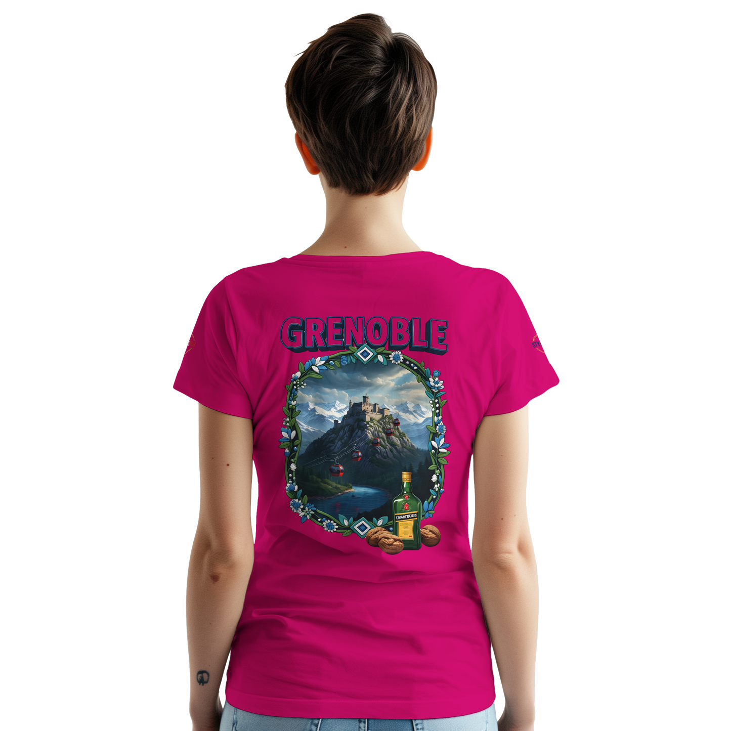 T-shirt Unisexe Grenoble - Ville de France - Coton Premium