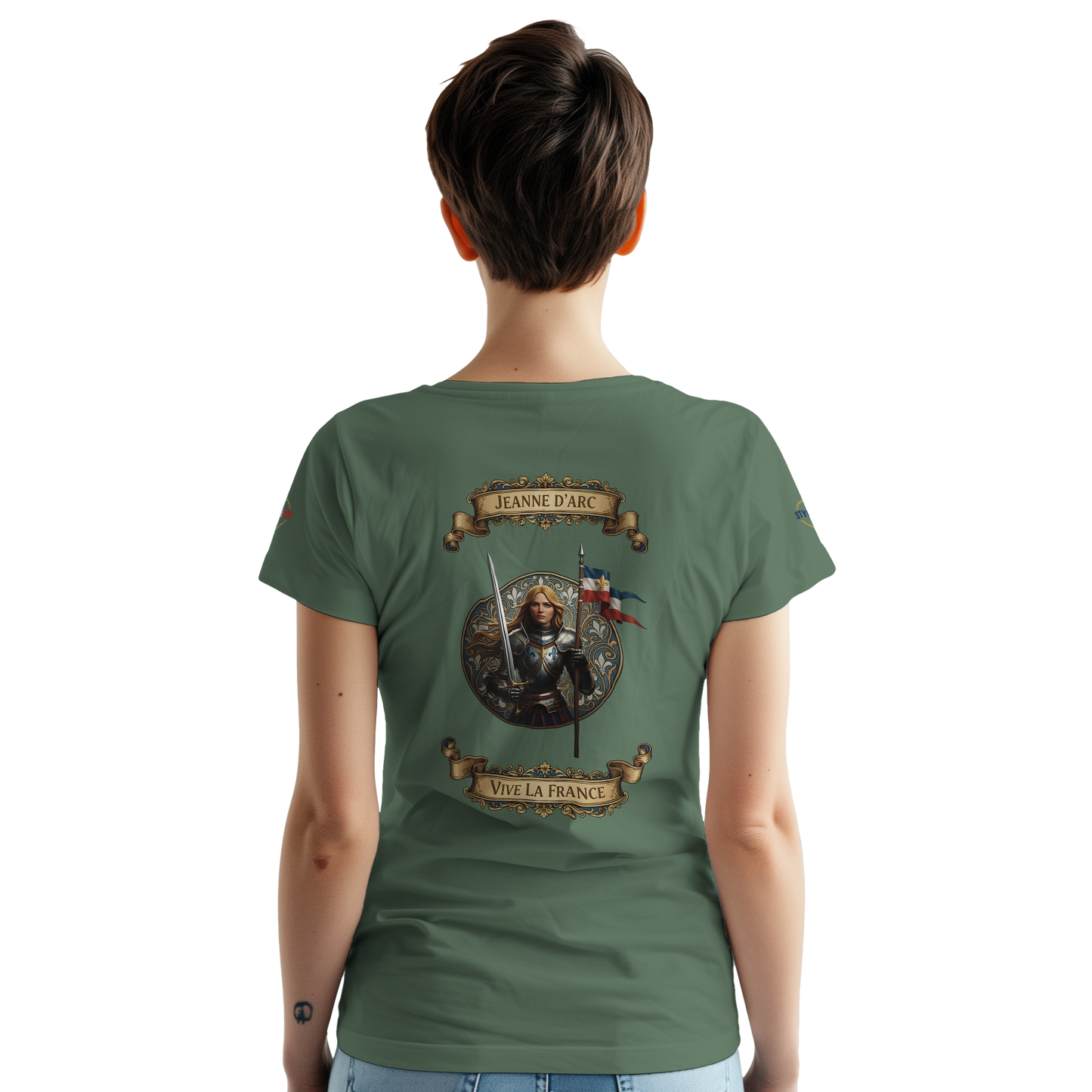 T-shirt Femme Jeanne d'Arc - Symbole Iconique en Coton Premium