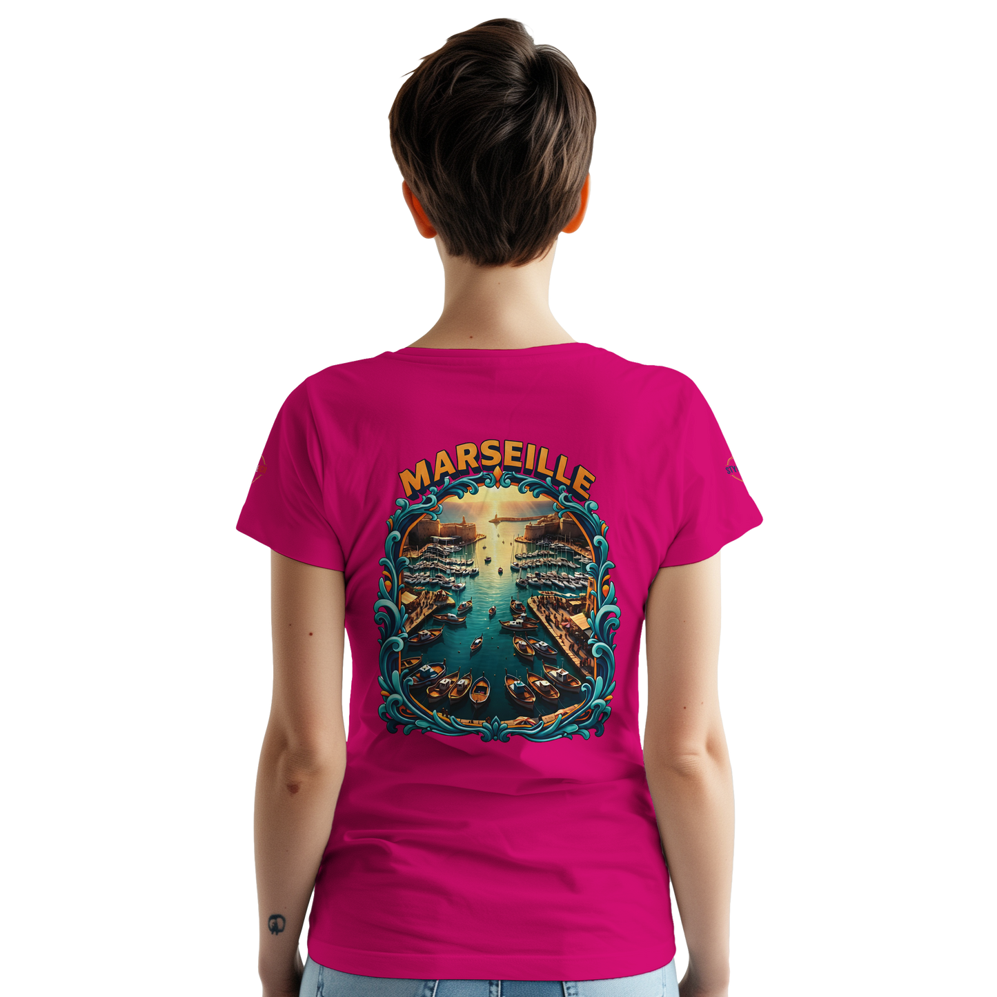 T-shirt Unisexe Marseille – Coton Épais à Coupe Classique