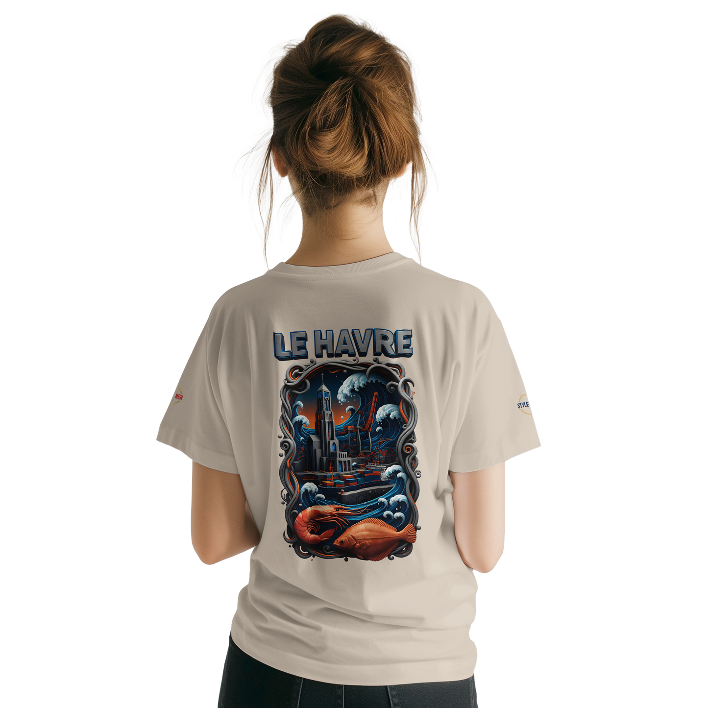 T-shirt Unisexe Le Havre – Coton Doux Premium pour Impression DTG