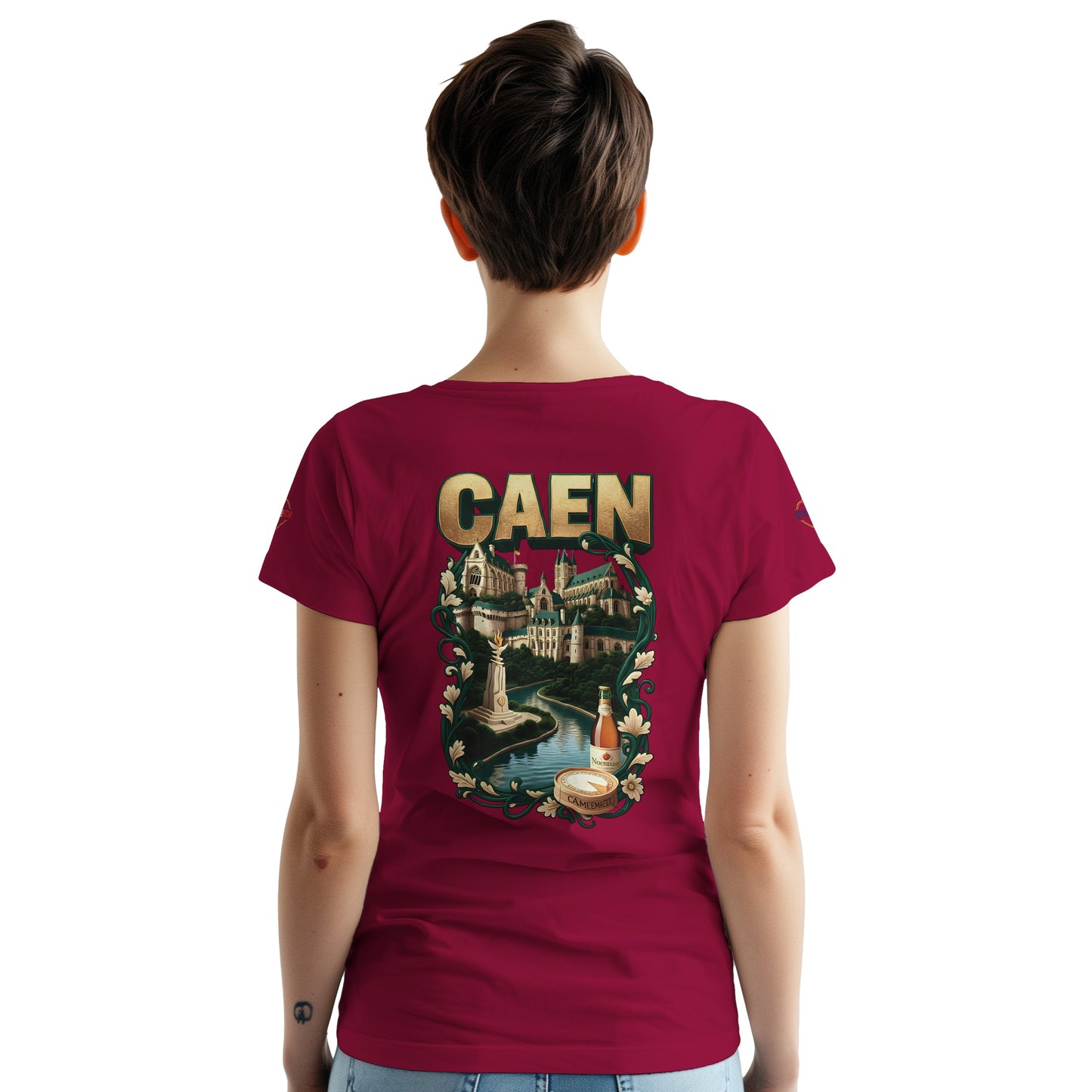 T-shirt Unisexe Caen - Ville de France - Design Classique en Coton