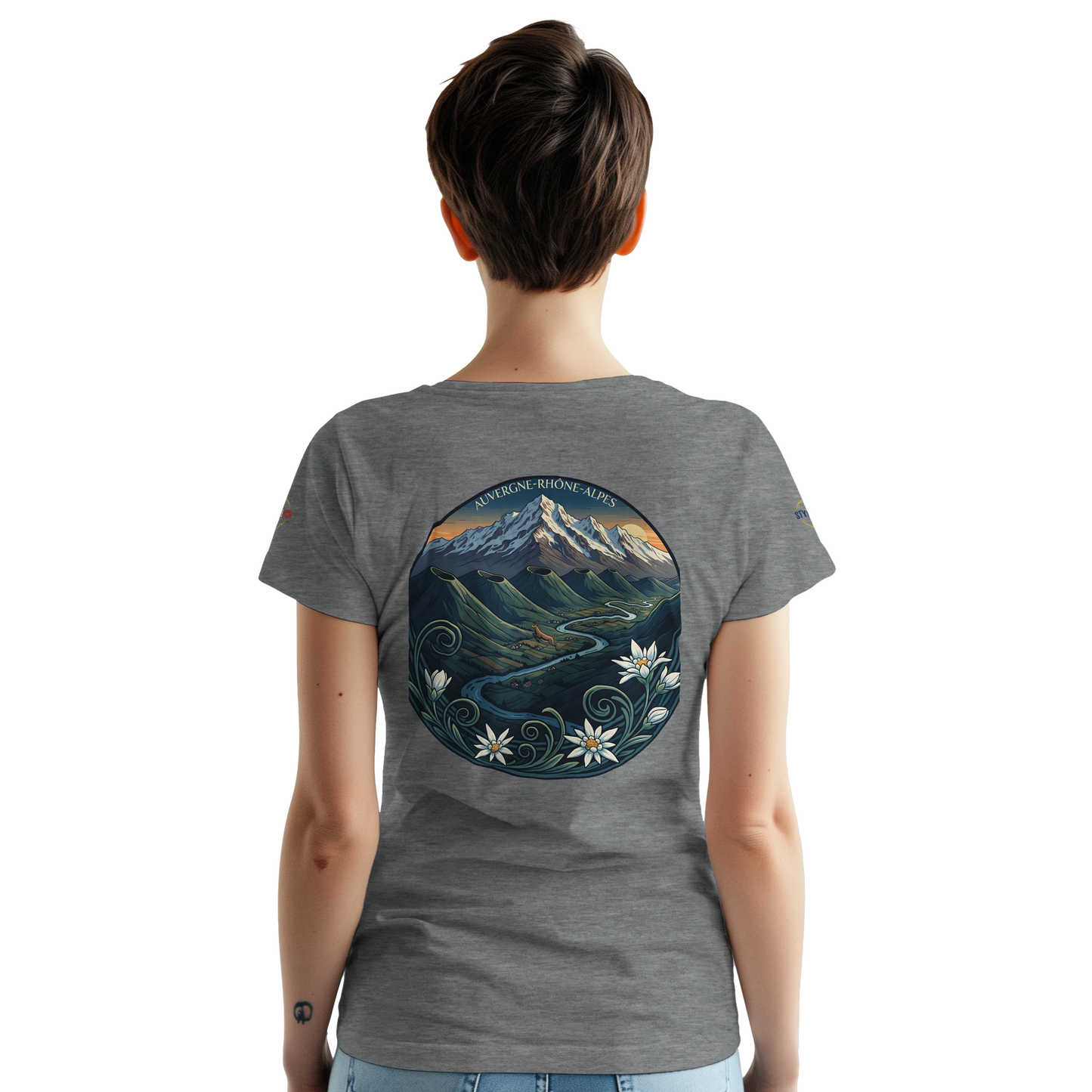 T-Shirt  Auvergne -Rhône -Alpes – Coupe Confortable et Durable