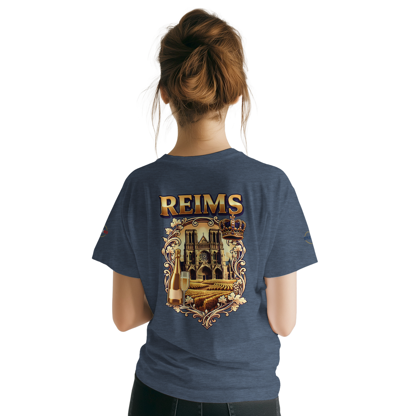 T-shirt Unisexe Reims - Ville de France - Design Premium