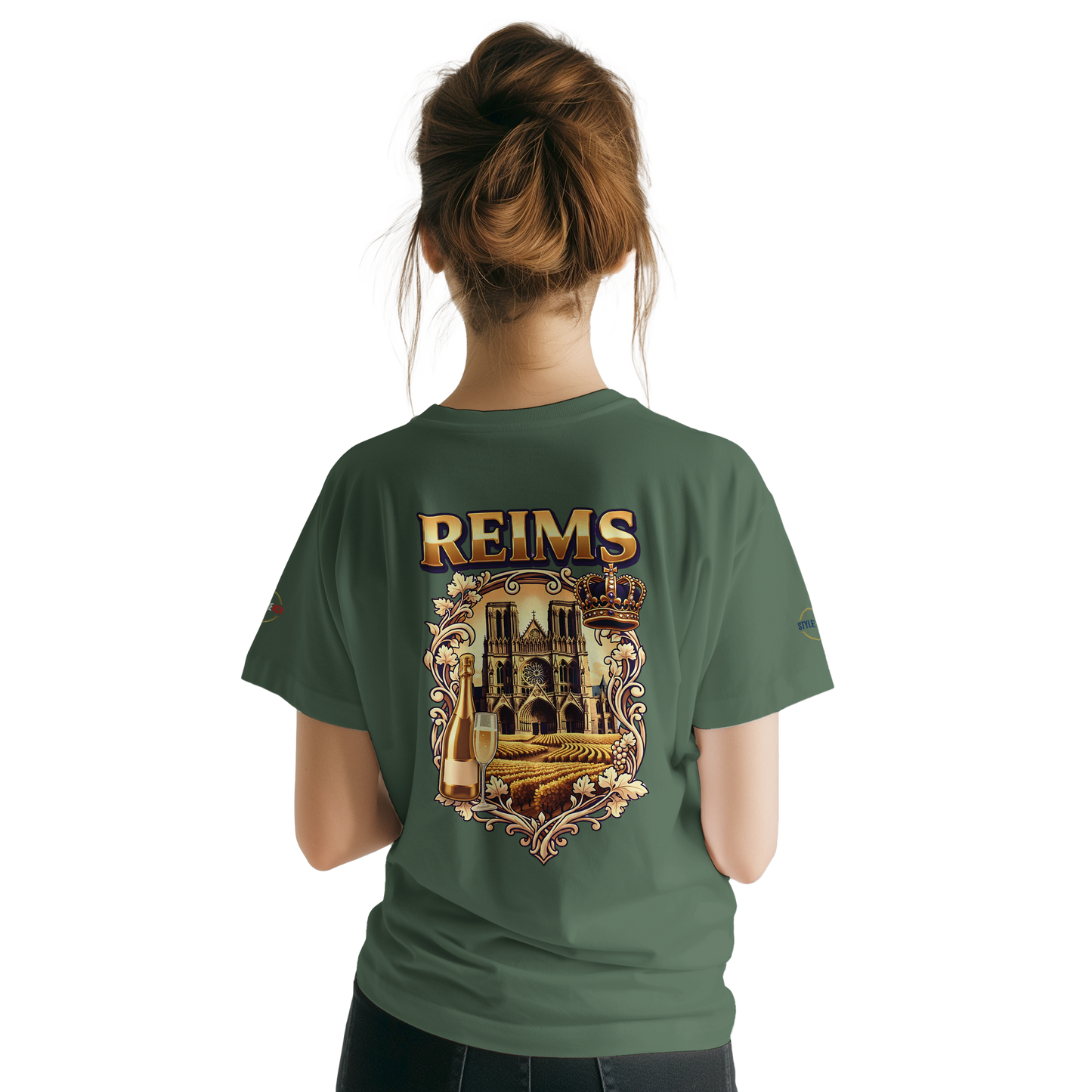 T-shirt Unisexe Reims - Ville de France - Design Premium