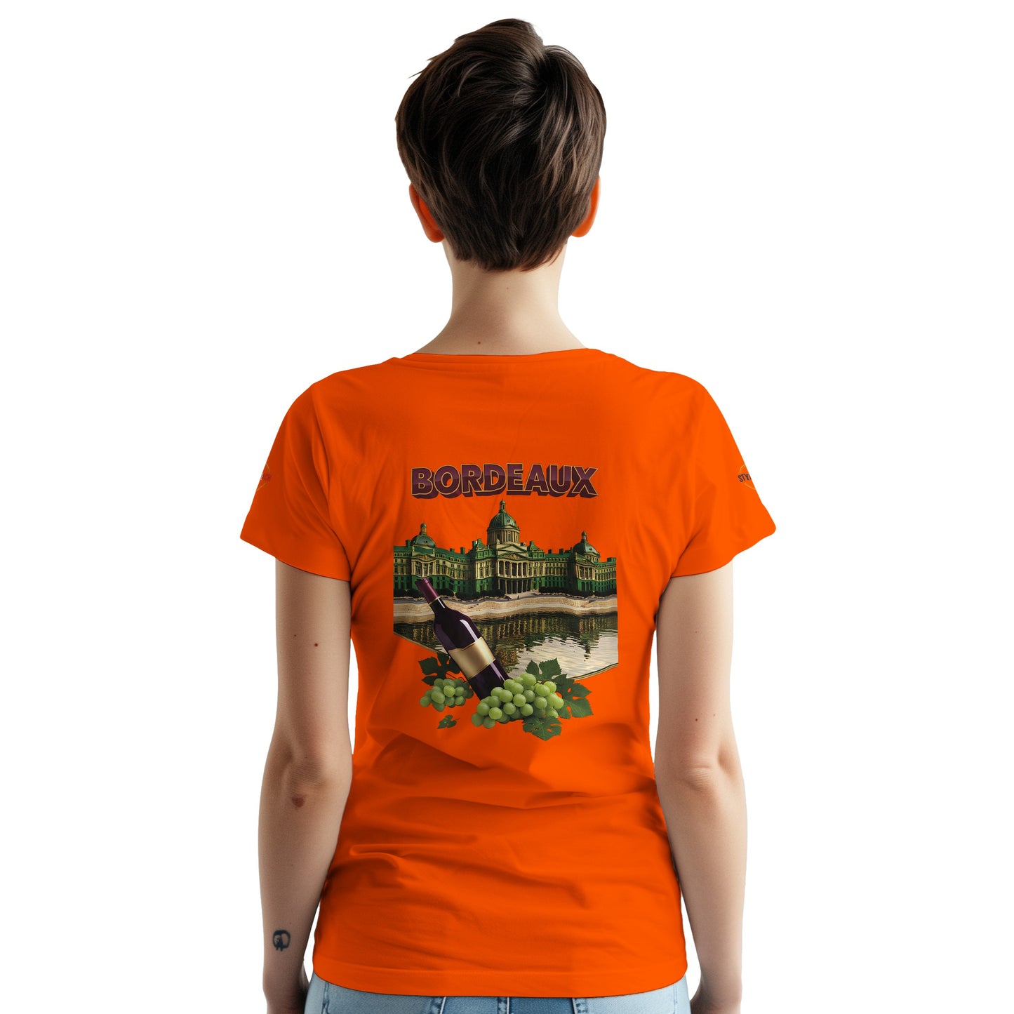 T-shirt Unisexe Bordeaux Ville de France – Coton Épais Premium