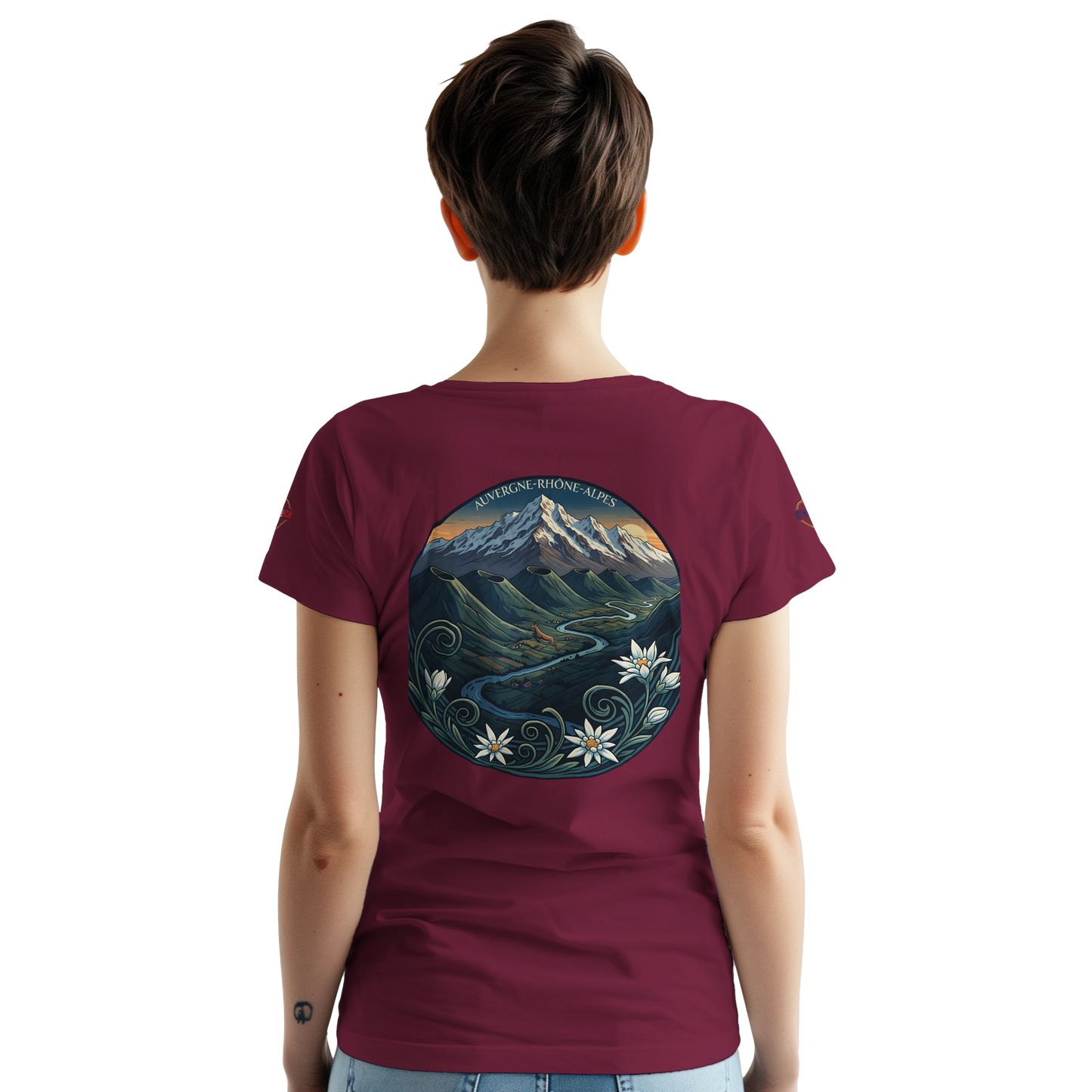 T-Shirt  Auvergne -Rhône -Alpes – Coupe Confortable et Durable