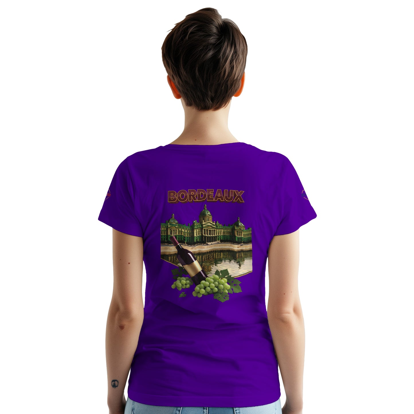 T-shirt Unisexe Bordeaux Ville de France – Coton Épais Premium