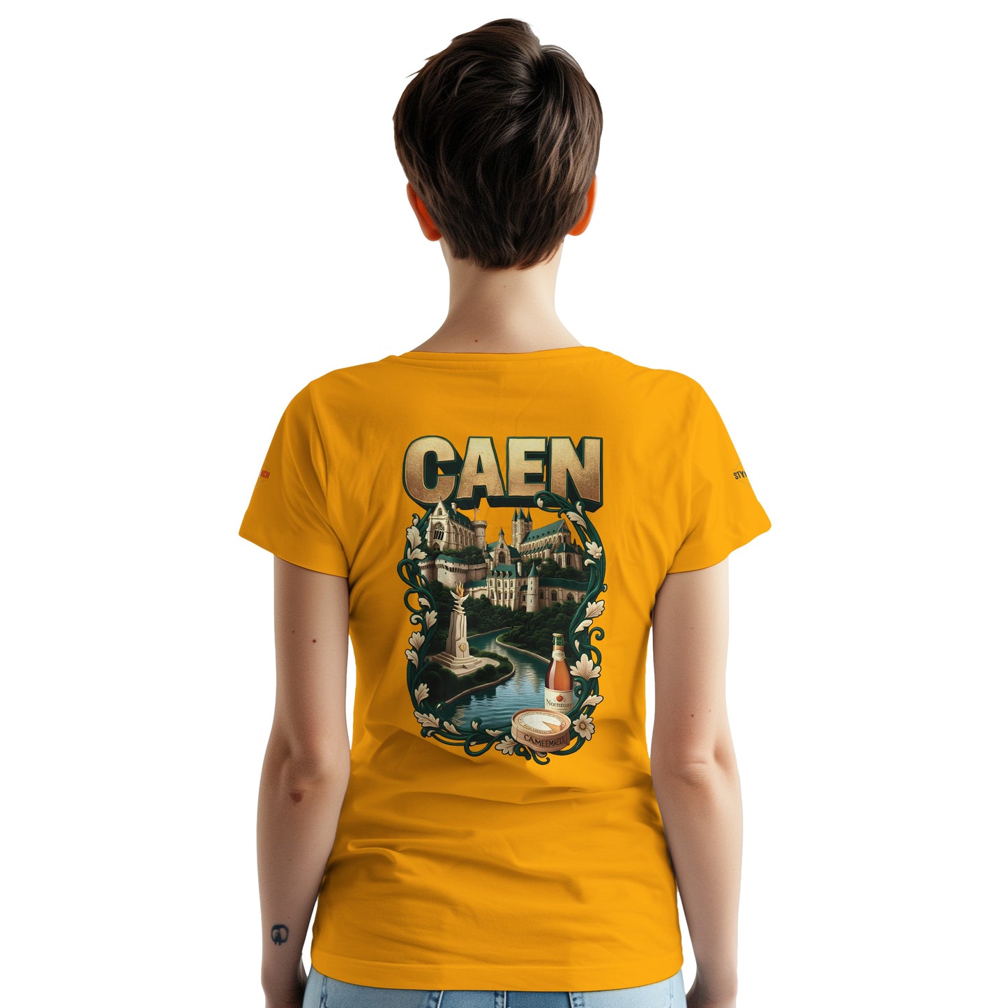 T-shirt Unisexe Caen - Ville de France - Design Classique en Coton