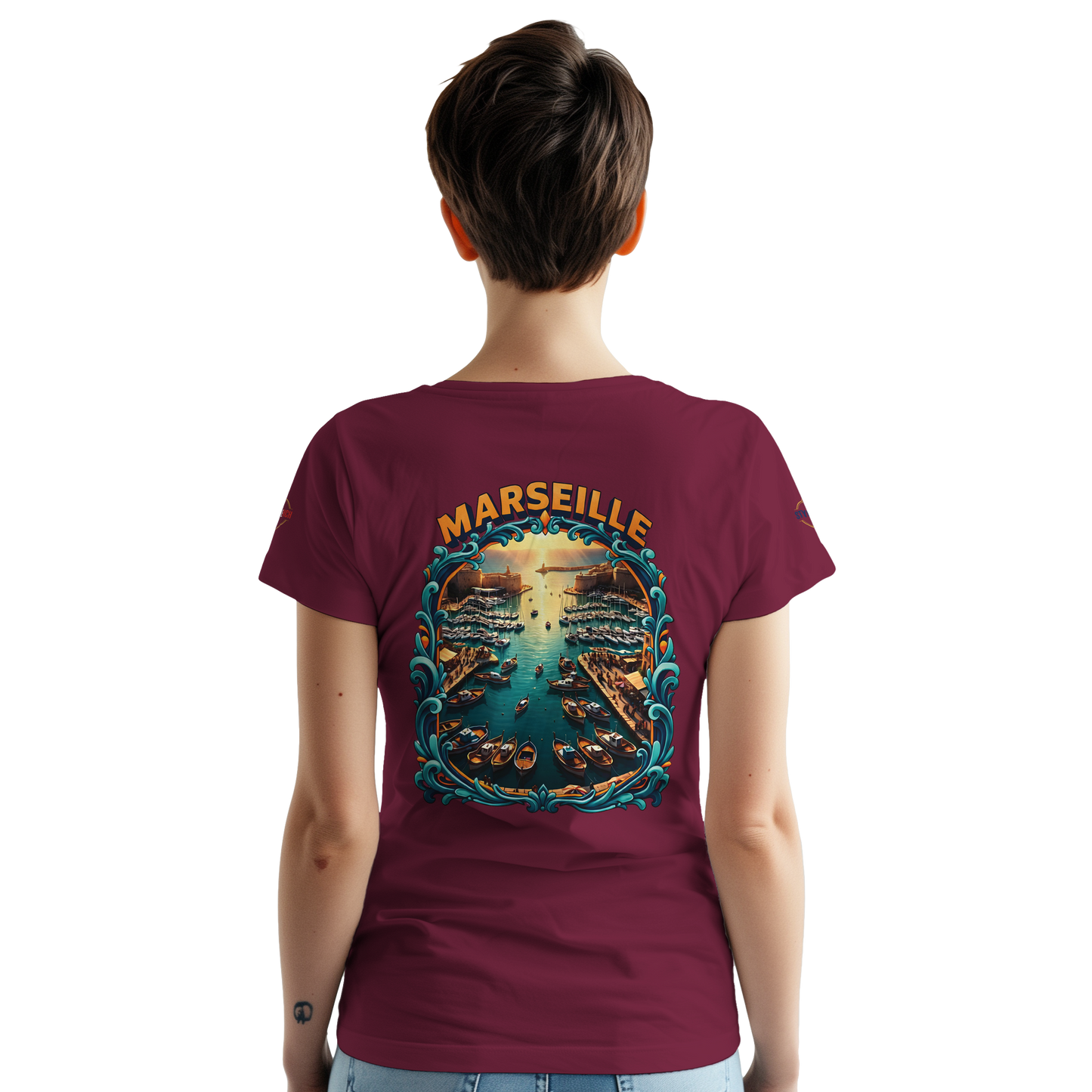 T-shirt Unisexe Marseille – Coton Épais à Coupe Classique
