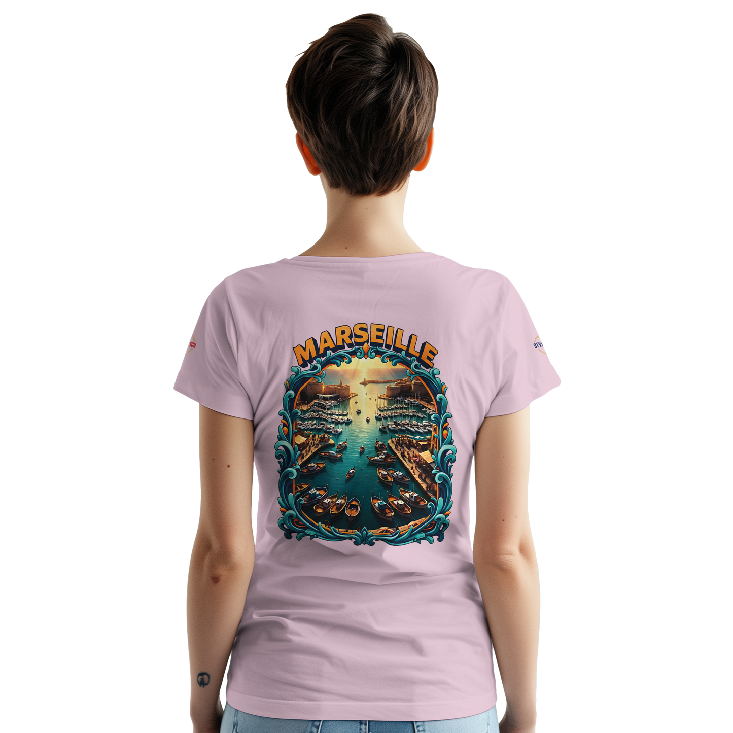 T-shirt Unisexe Marseille – Coton Épais à Coupe Classique