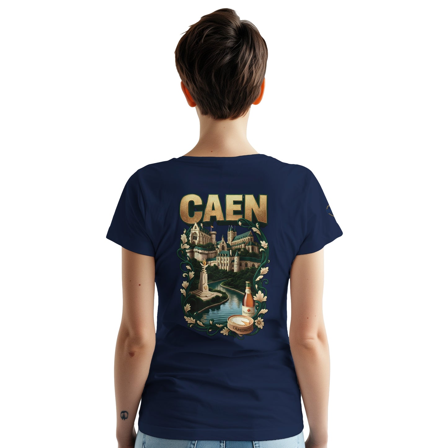 T-shirt Unisexe Caen - Ville de France - Design Classique en Coton