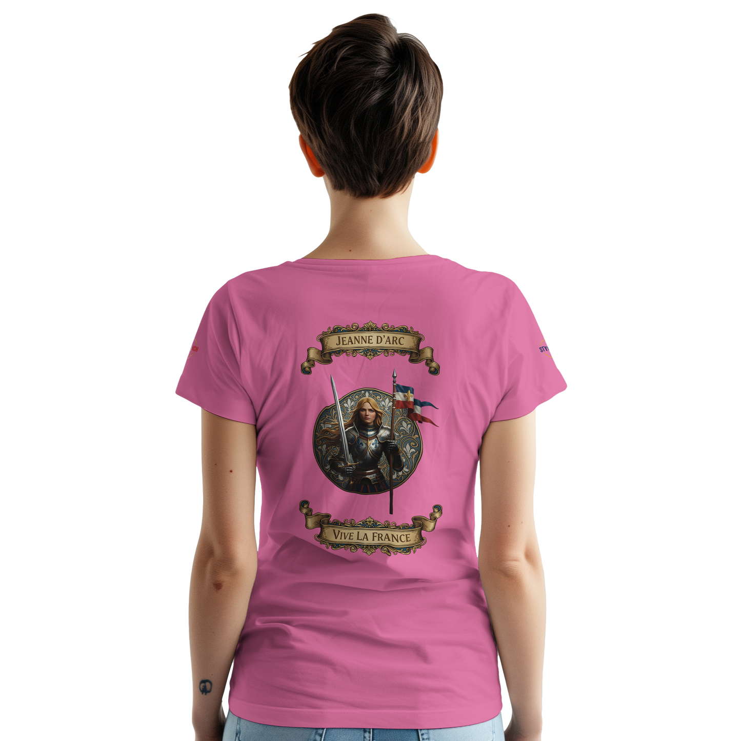 T-shirt Femme Jeanne d'Arc - Symbole Iconique en Coton Premium