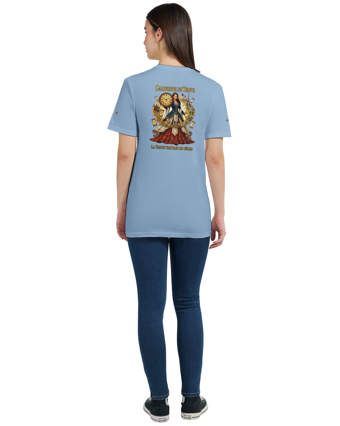 T-shirt Femme Gardienne du Temps - Coton Bio Style Unique