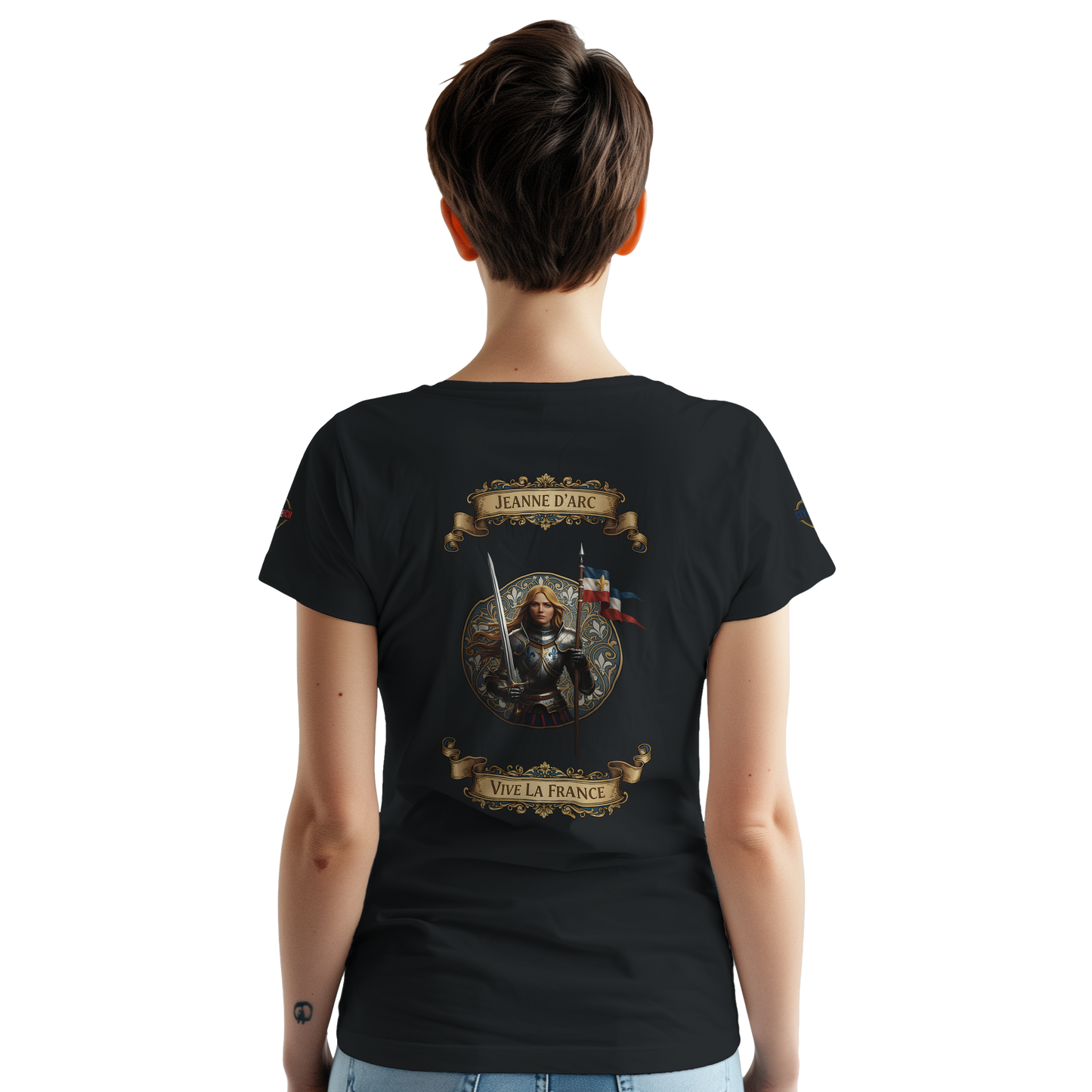 T-shirt Femme Jeanne d'Arc - Symbole Iconique en Coton Premium