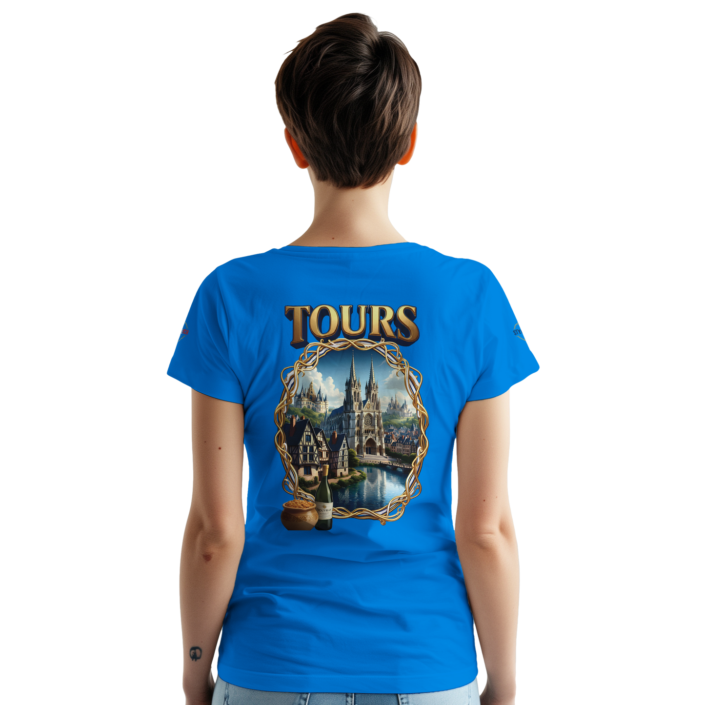 T-shirt Unisexe Tours Ville de France – Coton Épais Premium