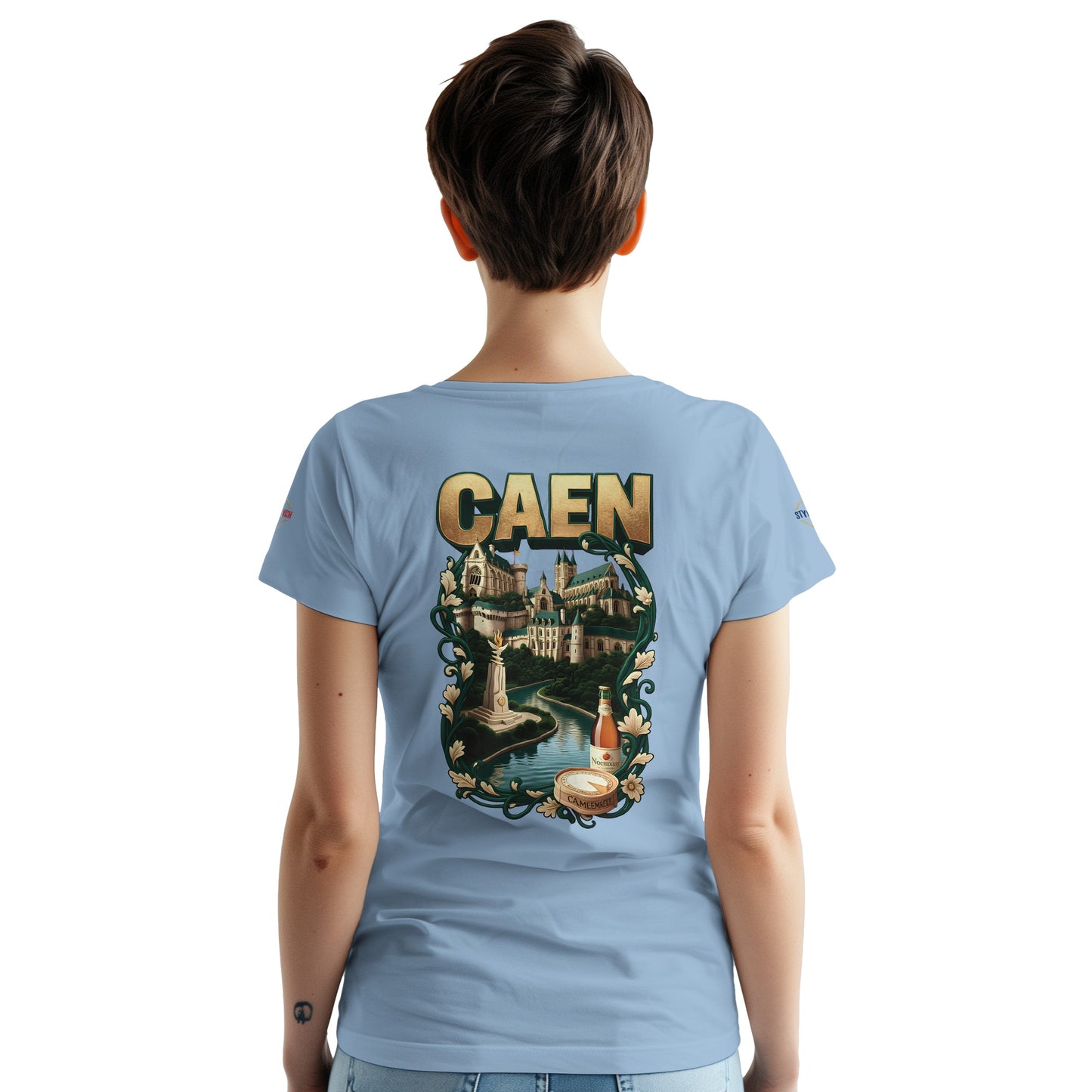 T-shirt Unisexe Caen - Ville de France - Design Classique en Coton
