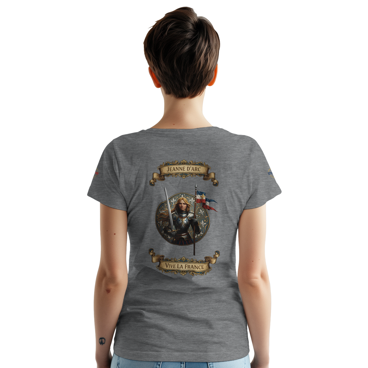 T-shirt Femme Jeanne d'Arc - Symbole Iconique en Coton Premium