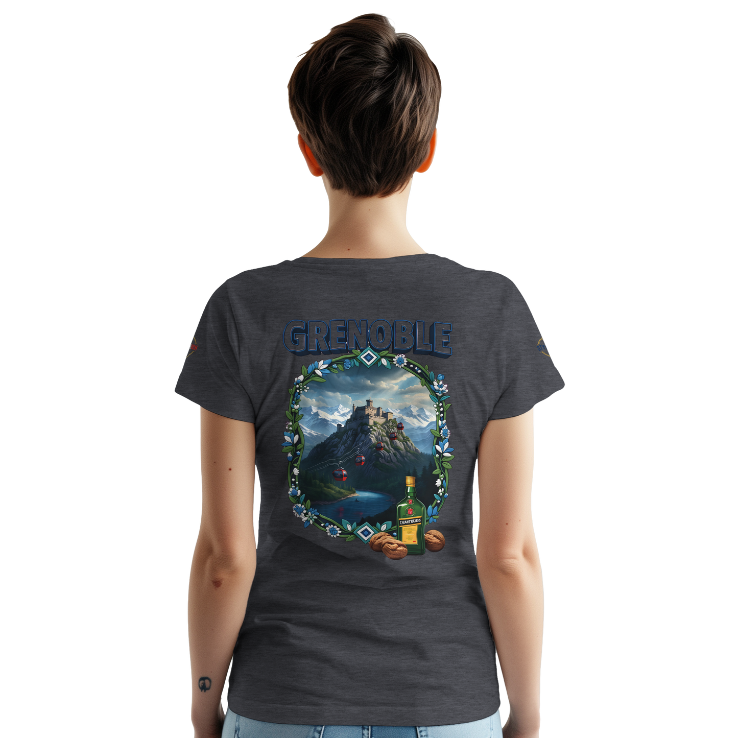T-shirt Unisexe Grenoble - Ville de France - Coton Premium