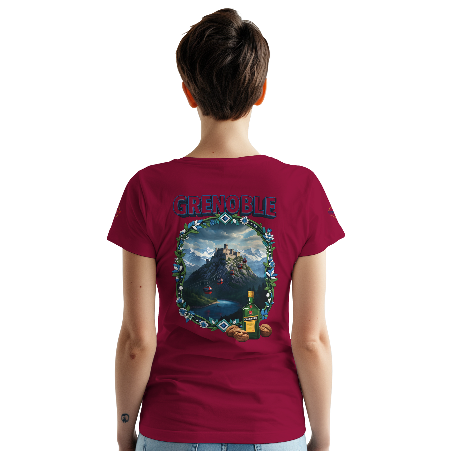 T-shirt Unisexe Grenoble - Ville de France - Coton Premium