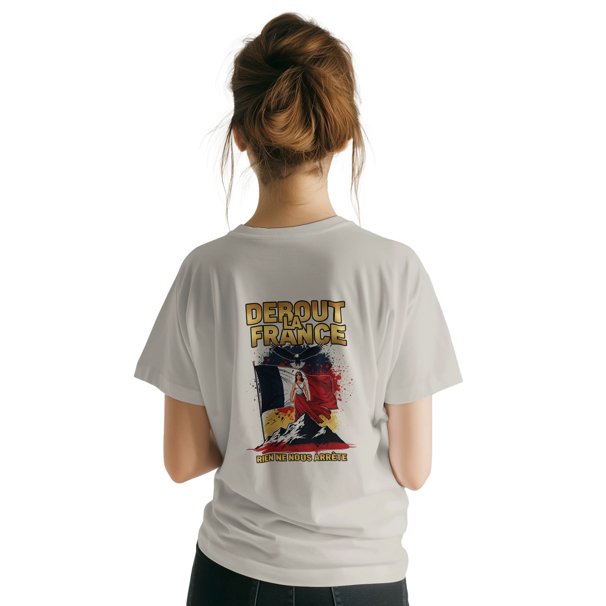 T-shirt Femme Debout la France – Coton Premium