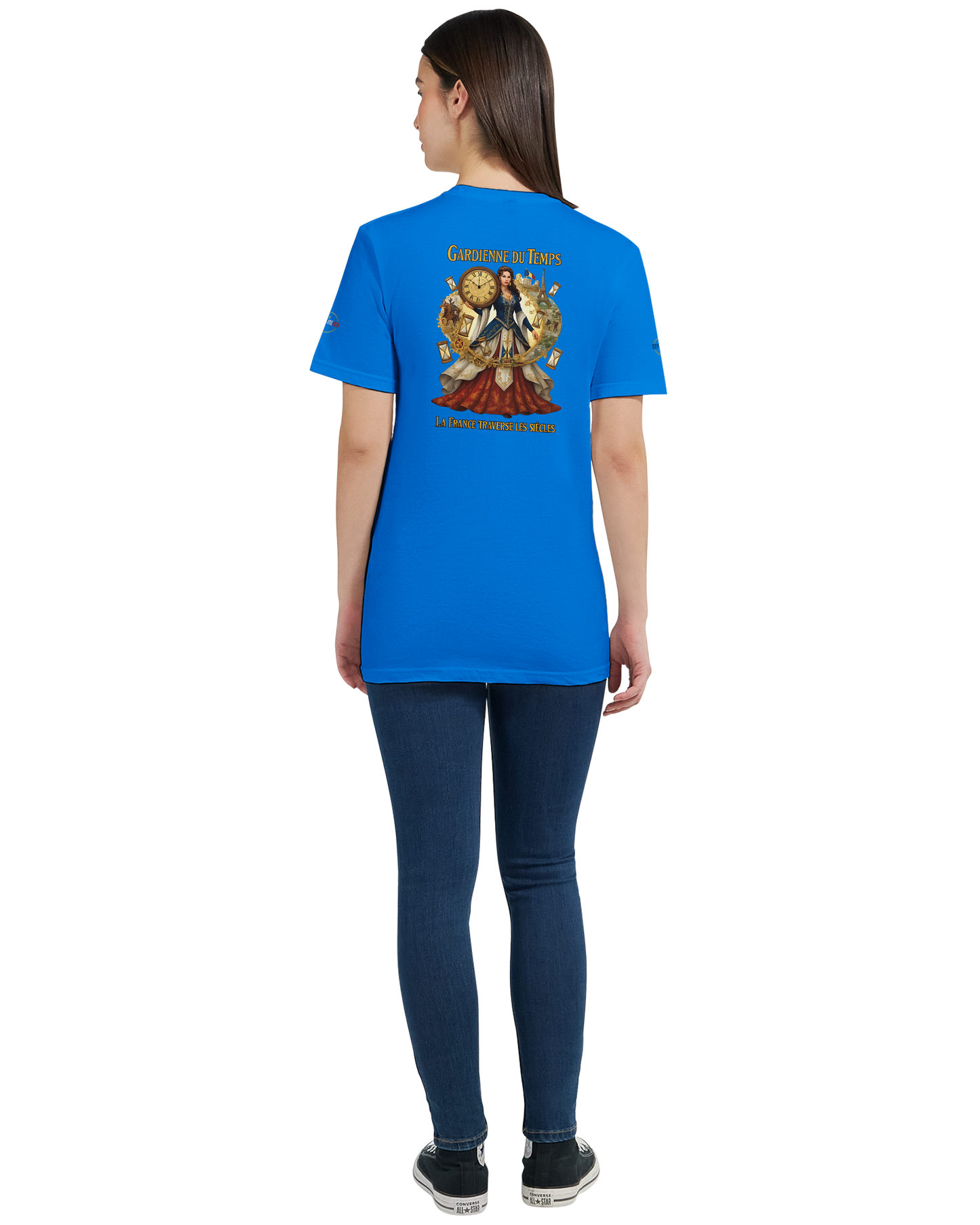 T-shirt Femme Gardienne du Temps - Coton Bio Style Unique