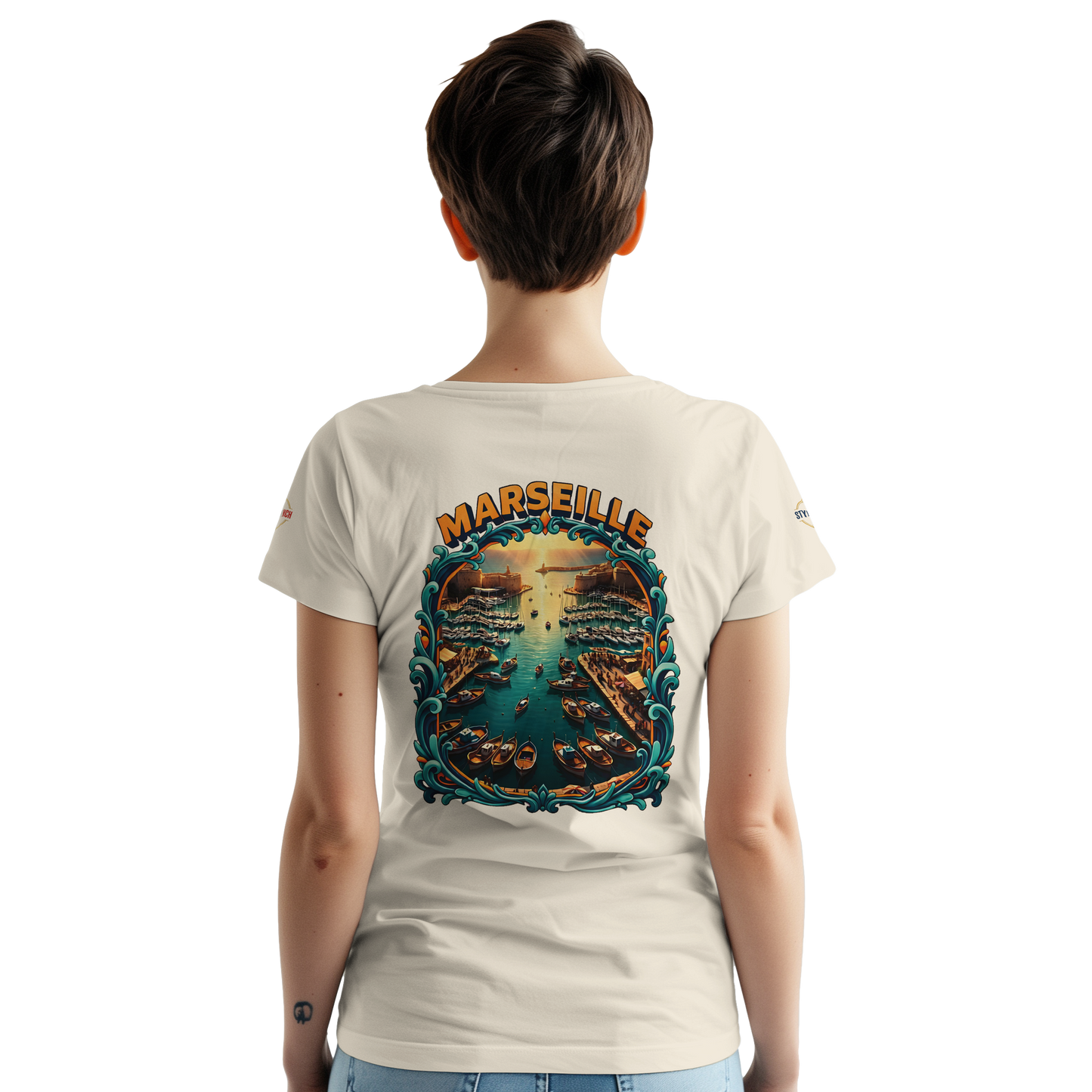 T-shirt Unisexe Marseille – Coton Épais à Coupe Classique