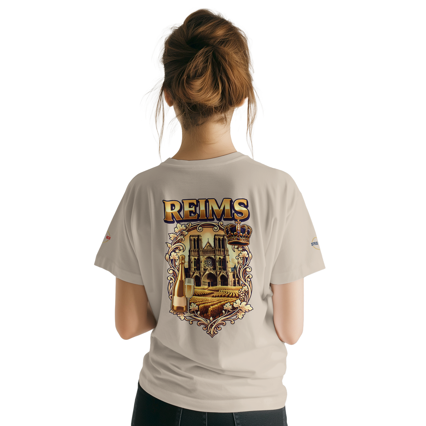 T-shirt Unisexe Reims - Ville de France - Design Premium