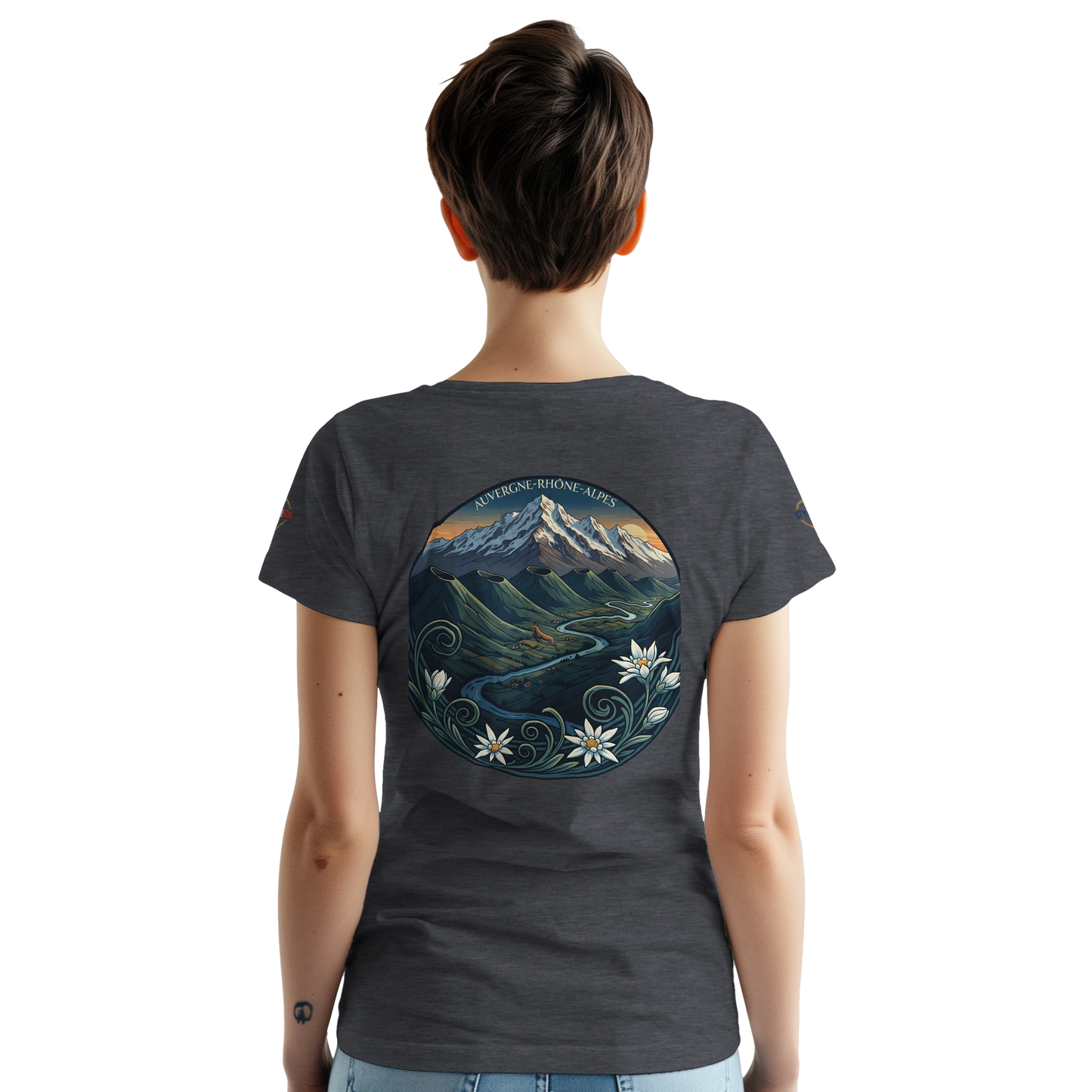 T-Shirt  Auvergne -Rhône -Alpes – Coupe Confortable et Durable