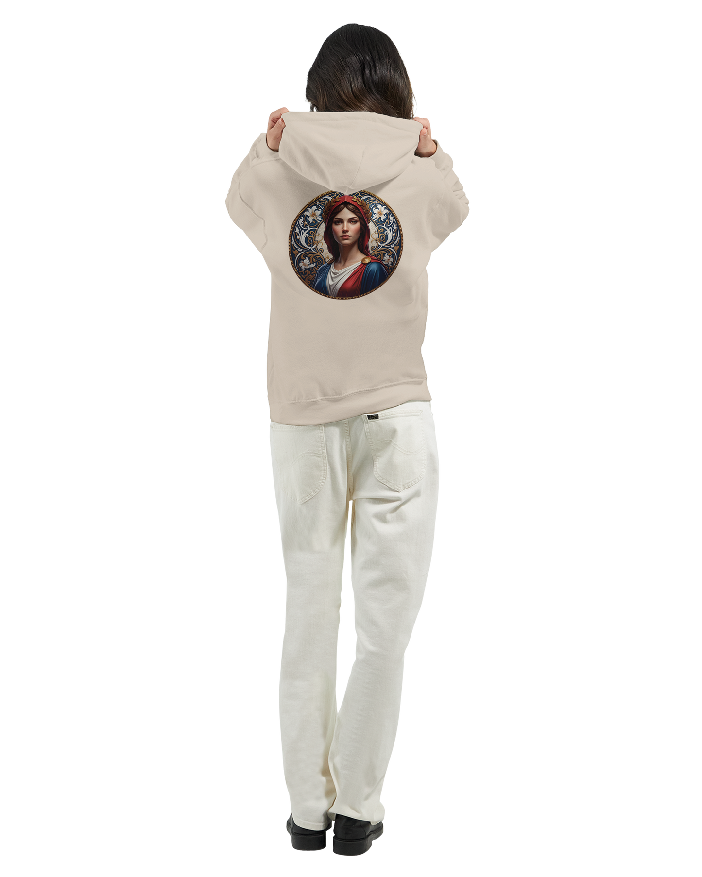 Sweat à capuche femme Marianne - Hoodie en coton et polyester
