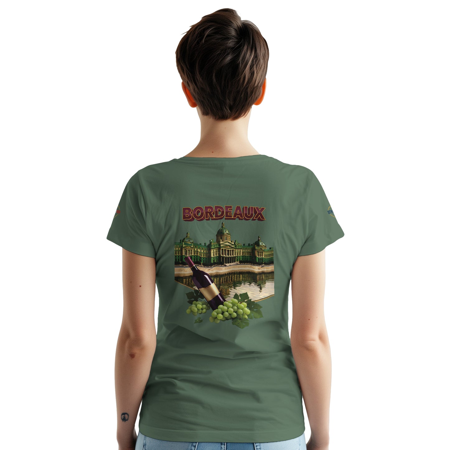 T-shirt Unisexe Bordeaux Ville de France – Coton Épais Premium