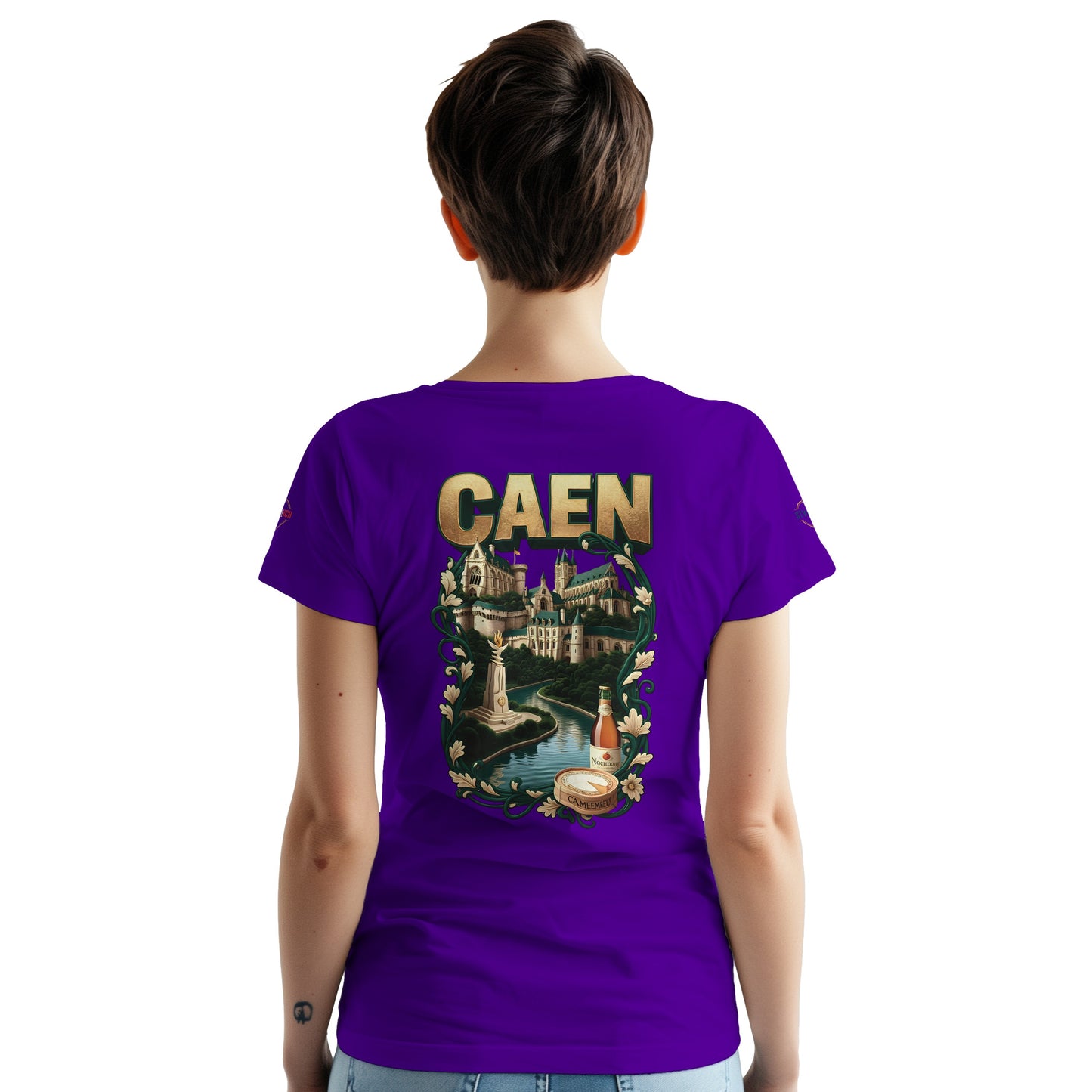 T-shirt Unisexe Caen - Ville de France - Design Classique en Coton