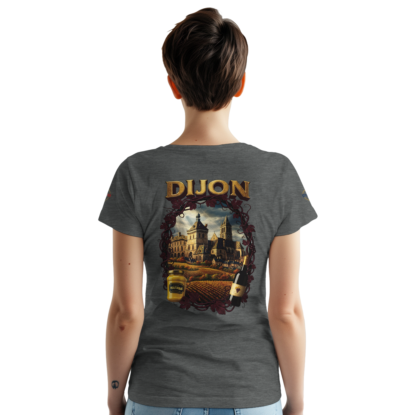 T-shirt Unisexe Dijon – Ville de France en Coton Premium