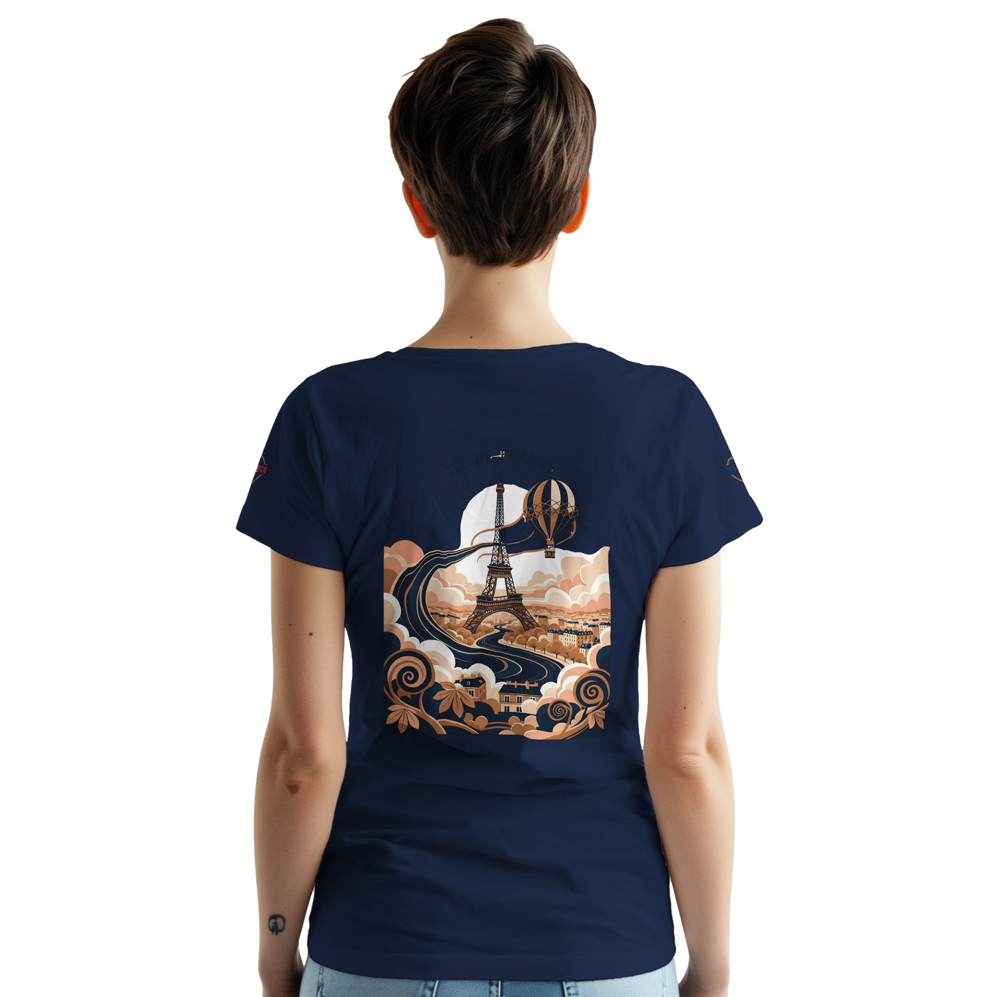 T-shirt Unisexe Île-de-France – Coton Épais à Coupe Classique