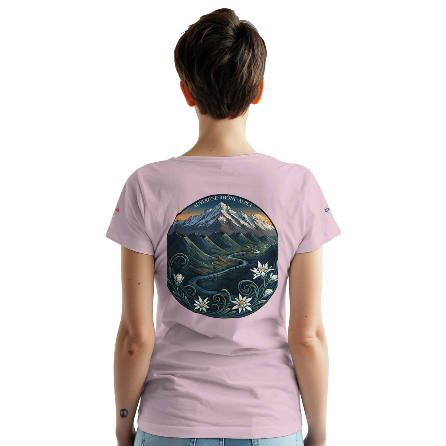 T-Shirt  Auvergne -Rhône -Alpes – Coupe Confortable et Durable