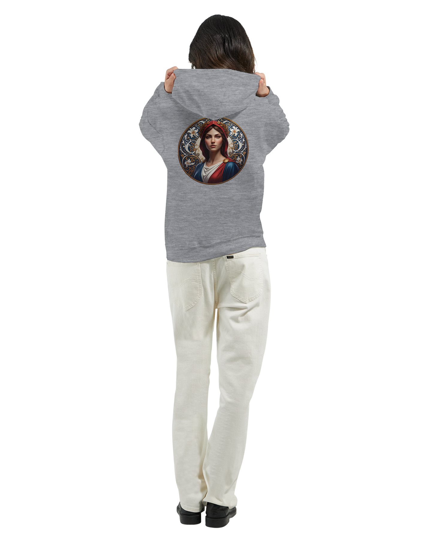 Sweat à capuche femme Marianne - Hoodie en coton et polyester