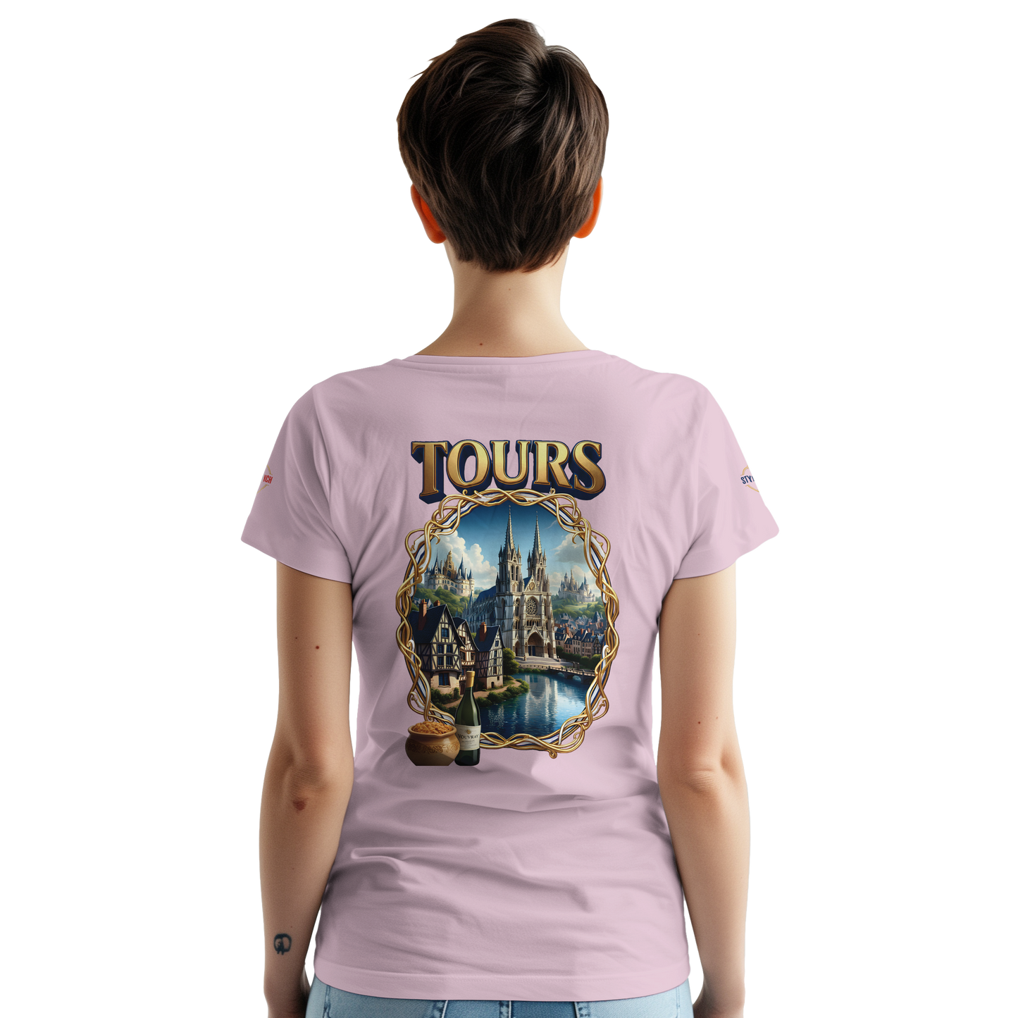 T-shirt Unisexe Tours Ville de France – Coton Épais Premium