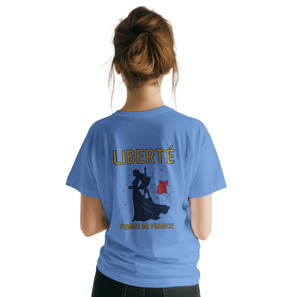 T-shirt Femme Liberté Classique – Col Ras du Cou Gildan 64000