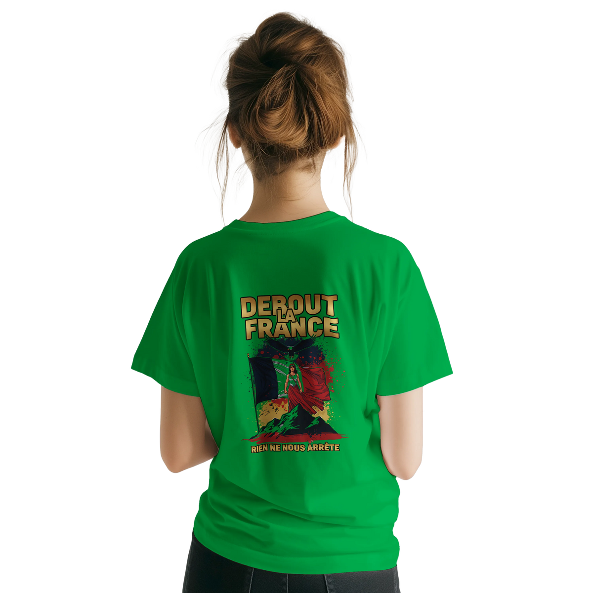 T-shirt Femme Debout la France – Coton Premium