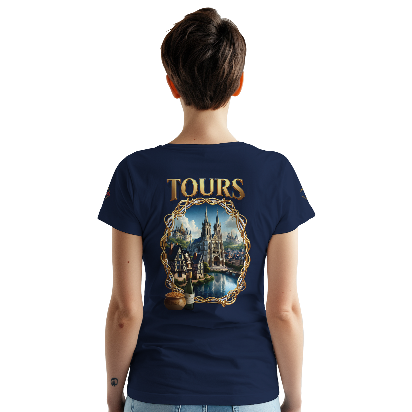 T-shirt Unisexe Tours Ville de France – Coton Épais Premium