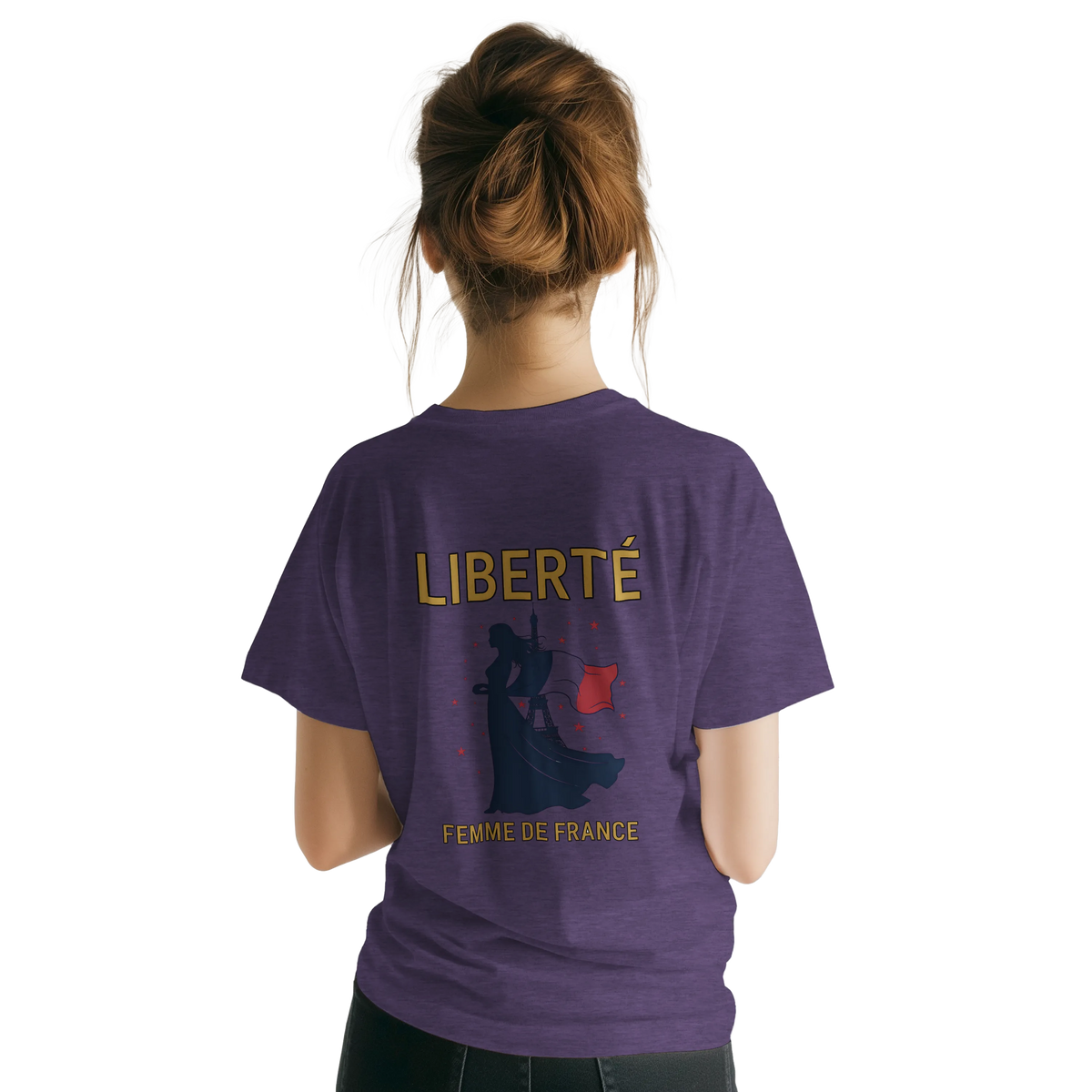 T-shirt Femme Liberté Classique – Col Ras du Cou Gildan 64000
