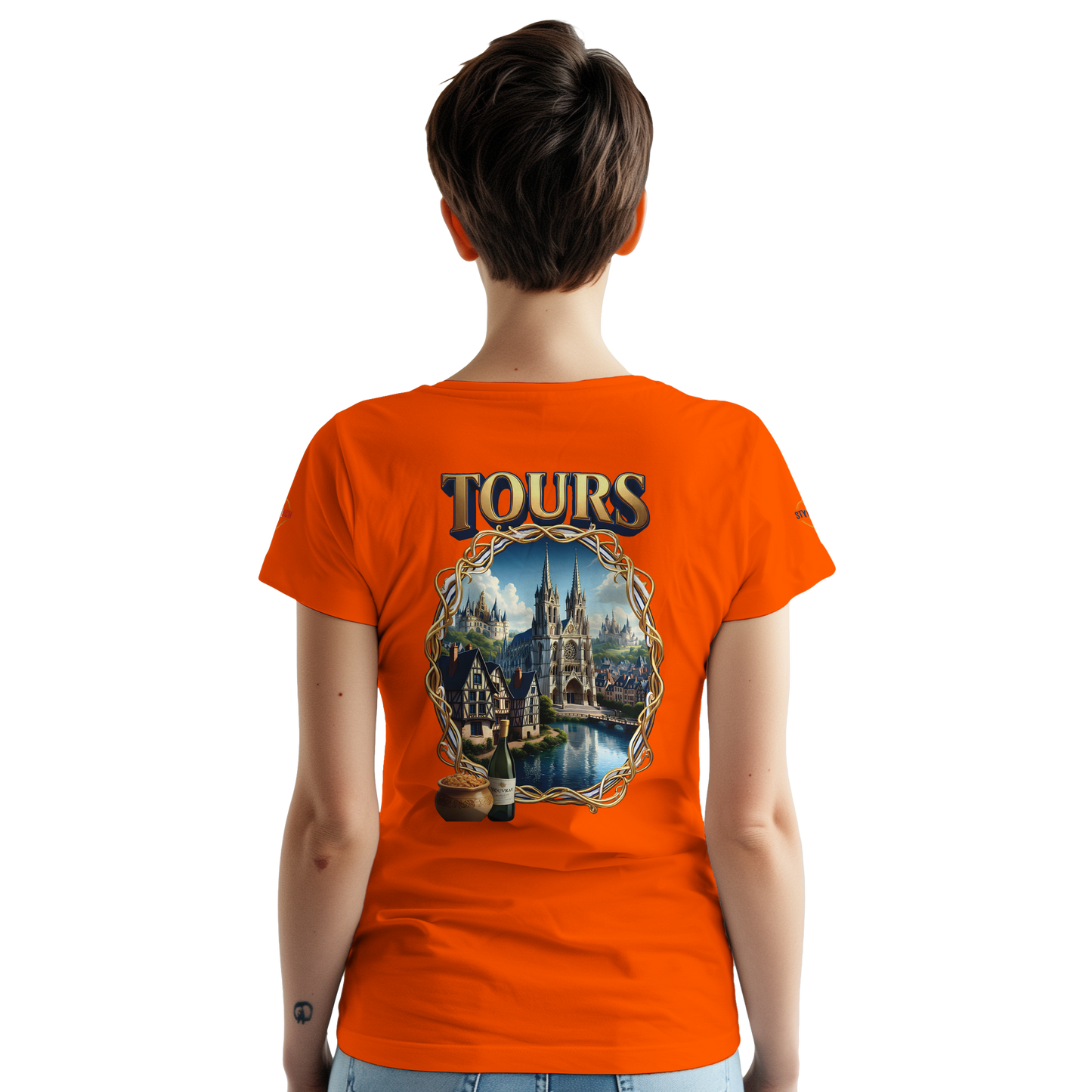 T-shirt Unisexe Tours Ville de France – Coton Épais Premium