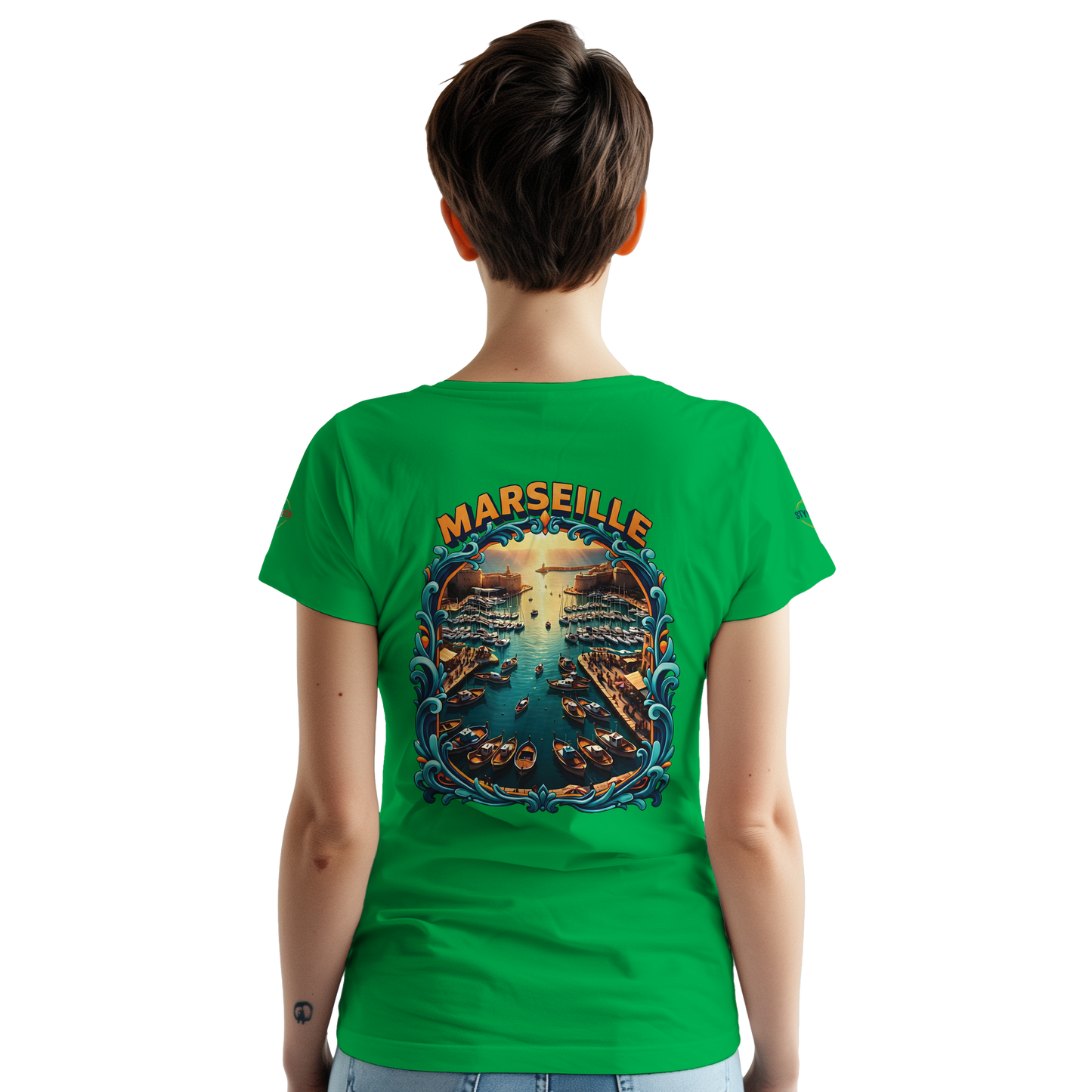 T-shirt Unisexe Marseille – Coton Épais à Coupe Classique