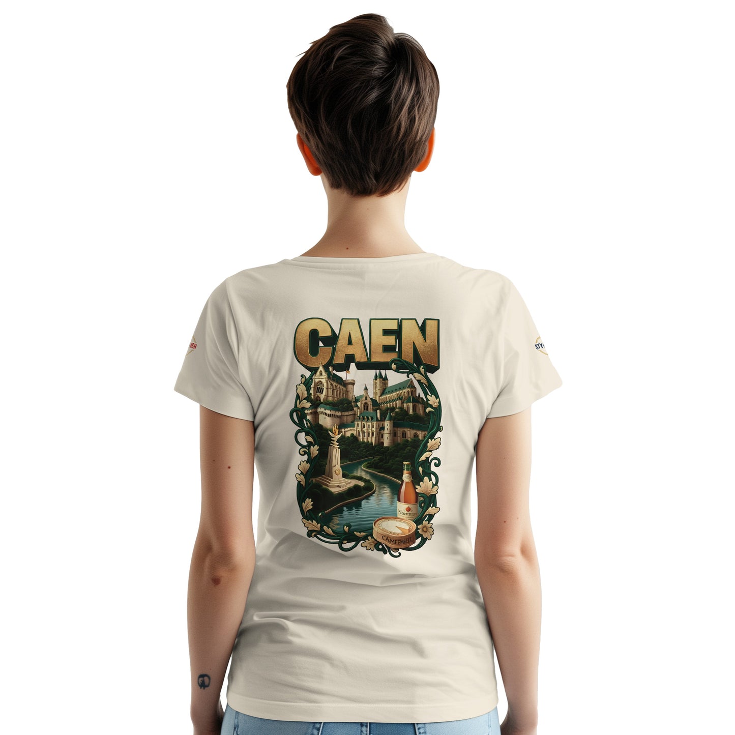 T-shirt Unisexe Caen - Ville de France - Design Classique en Coton