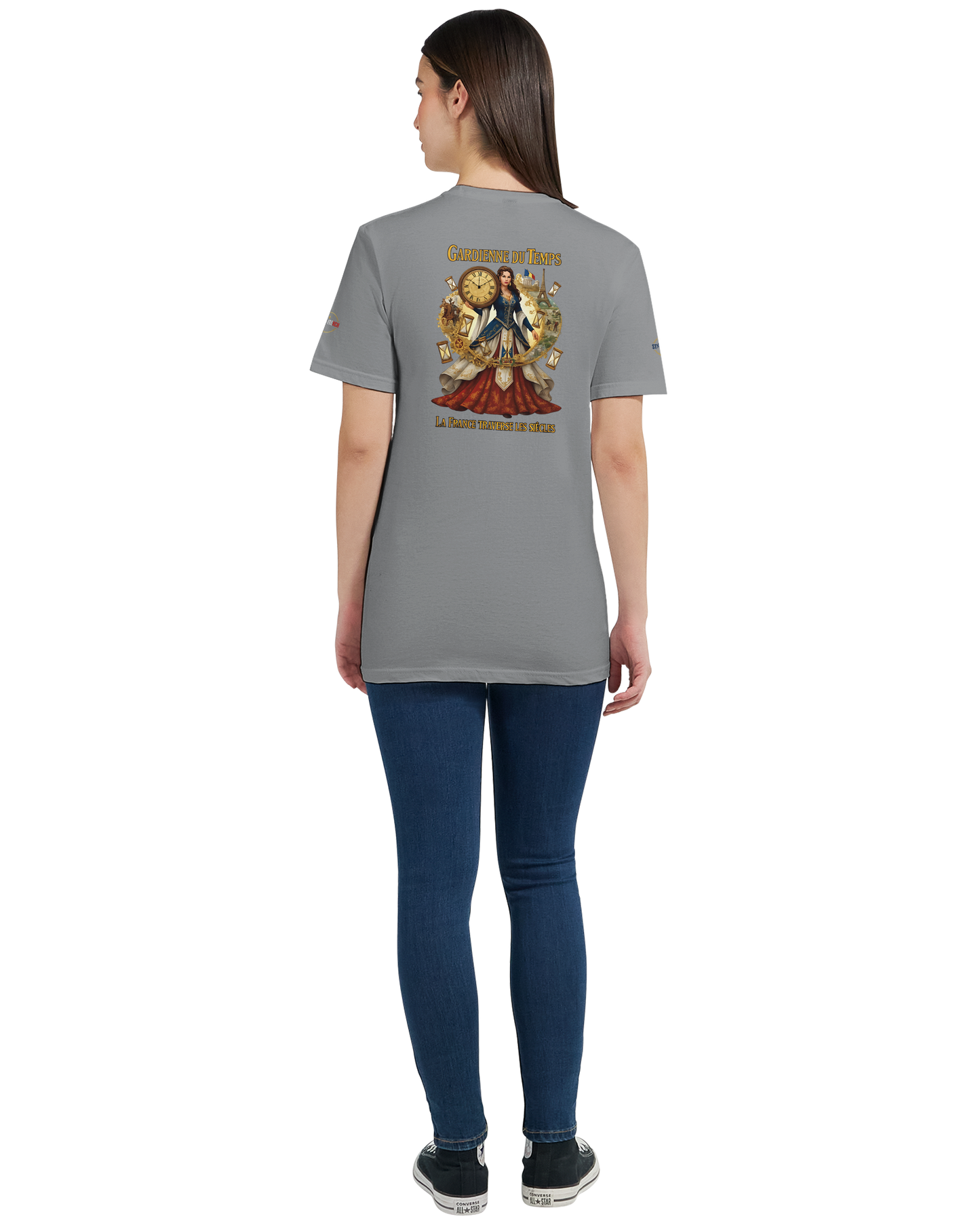 T-shirt Femme Gardienne du Temps - Coton Bio Style Unique