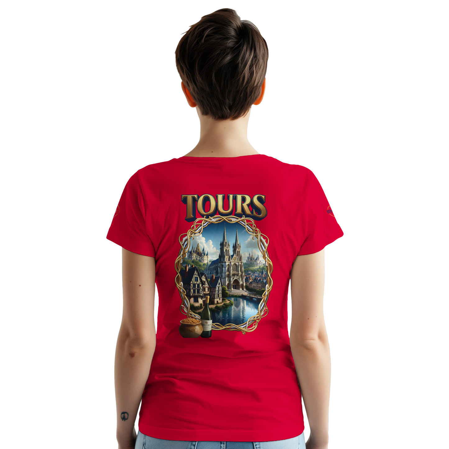 T-shirt Unisexe Tours Ville de France – Coton Épais Premium