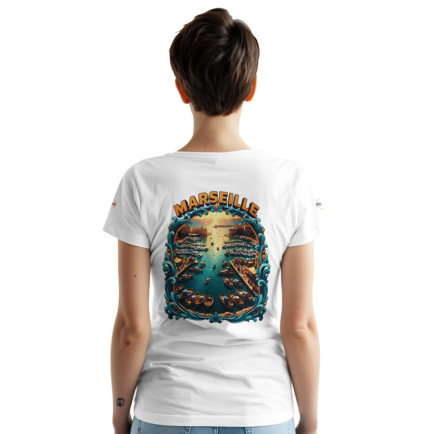 T-shirt Unisexe Marseille – Coton Épais à Coupe Classique