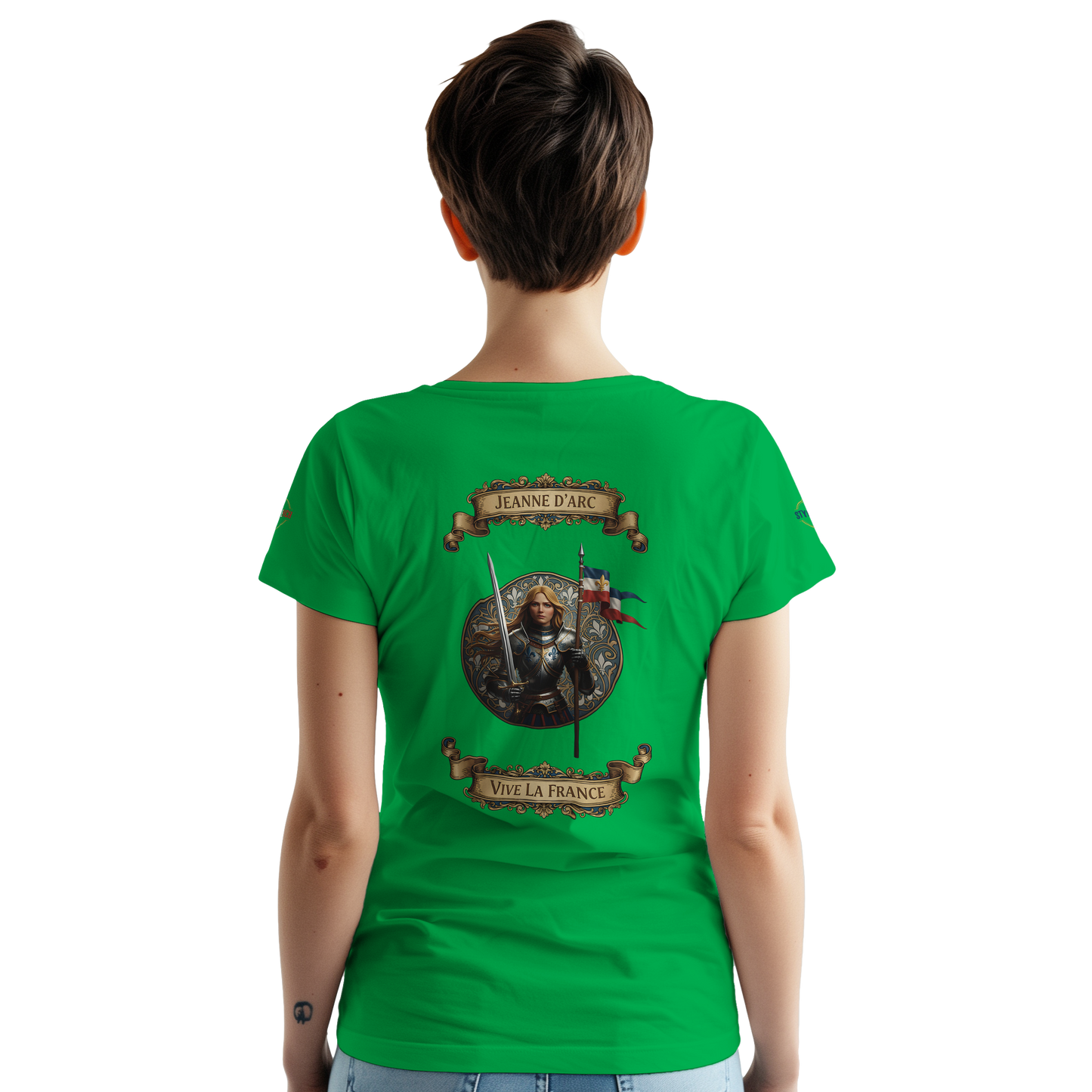 T-shirt Femme Jeanne d'Arc - Symbole Iconique en Coton Premium