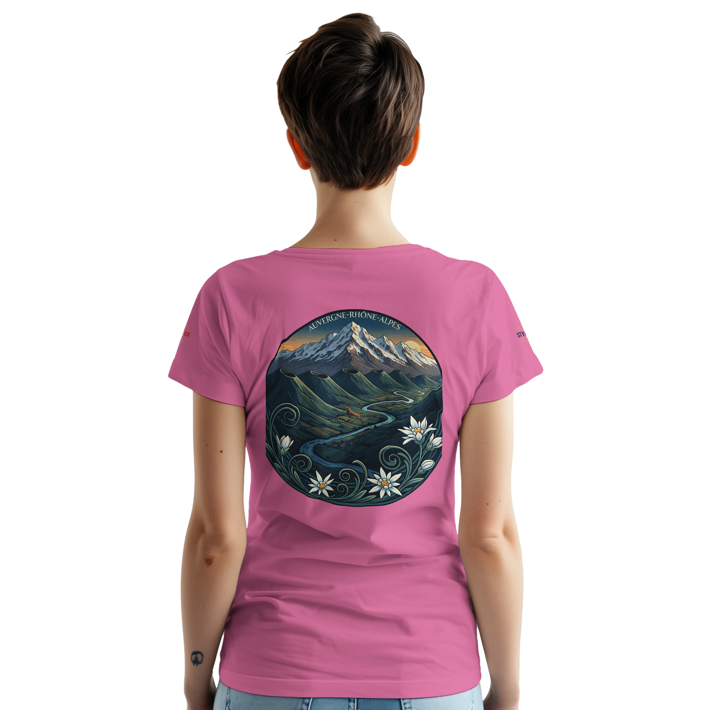 T-Shirt  Auvergne -Rhône -Alpes – Coupe Confortable et Durable