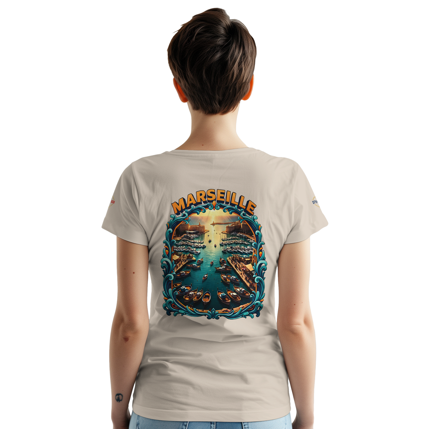 T-shirt Unisexe Marseille – Coton Épais à Coupe Classique